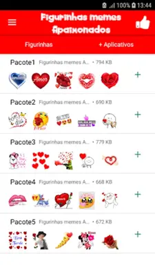 Passionate meme stickers android App screenshot 0